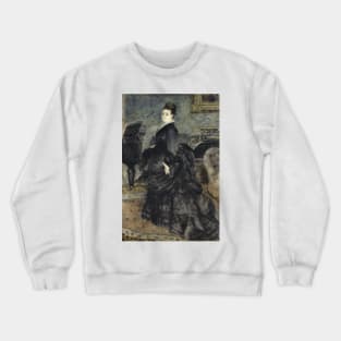 Portrait of a Woman, called Mme Georges Hartmann by Auguste Renoir Crewneck Sweatshirt